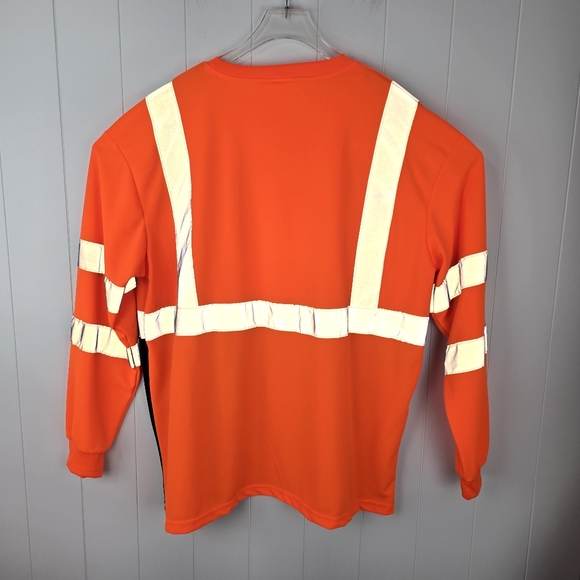 New York Hi Viz Workwear Long Sleeve Shirts (2 shirts) Men’s size XL - Picture 4 of 6